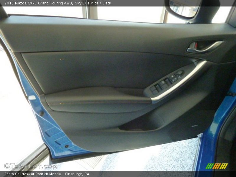 Sky Blue Mica / Black 2013 Mazda CX-5 Grand Touring AWD