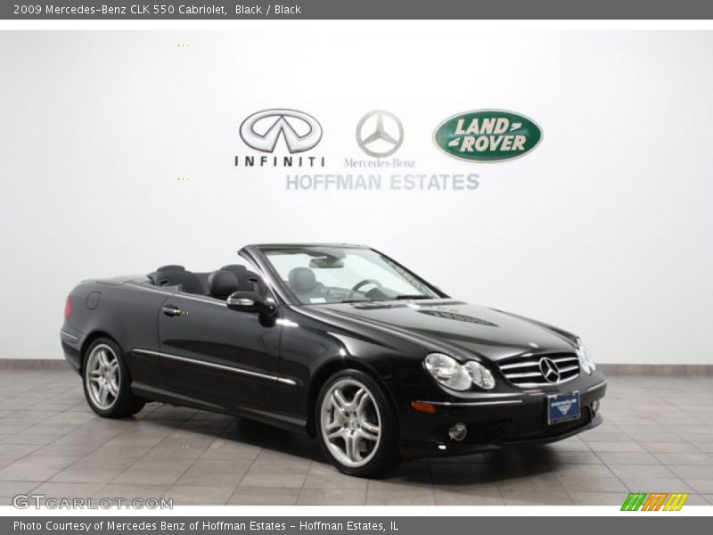 Black / Black 2009 Mercedes-Benz CLK 550 Cabriolet