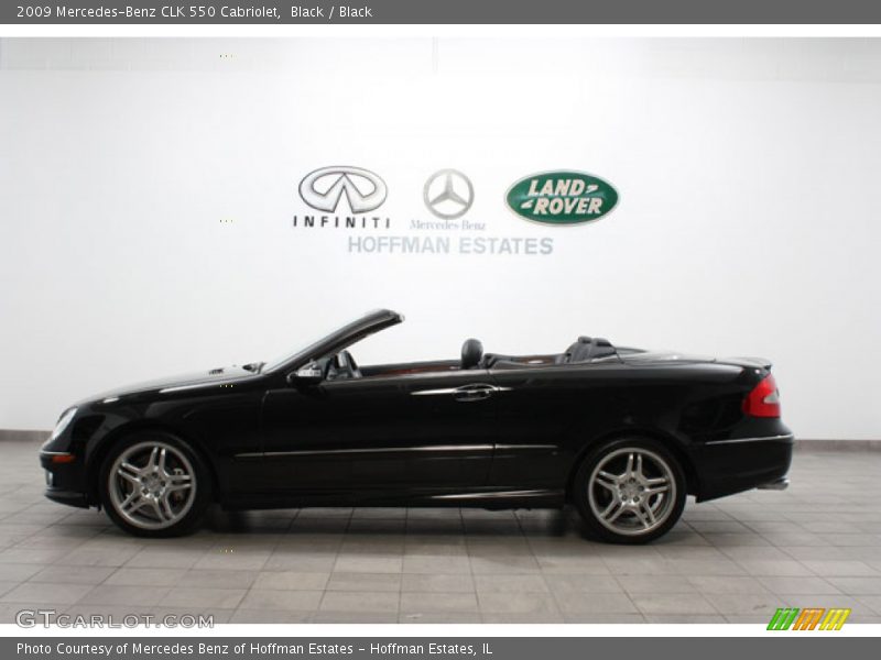 Black / Black 2009 Mercedes-Benz CLK 550 Cabriolet