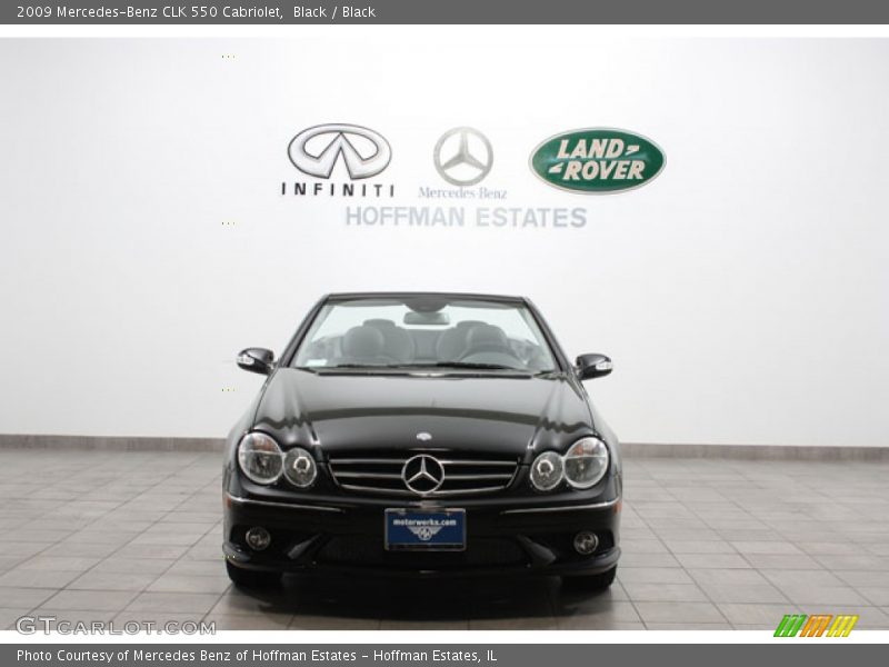 Black / Black 2009 Mercedes-Benz CLK 550 Cabriolet