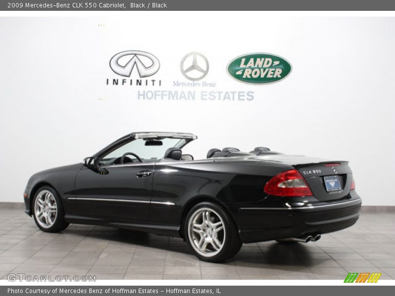 Black / Black 2009 Mercedes-Benz CLK 550 Cabriolet