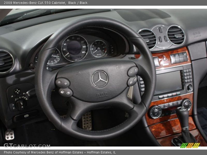 Black / Black 2009 Mercedes-Benz CLK 550 Cabriolet
