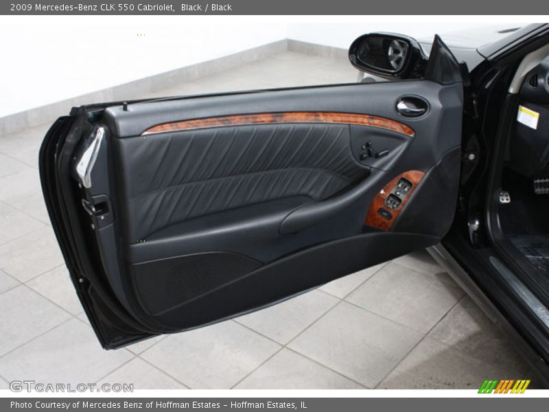 Black / Black 2009 Mercedes-Benz CLK 550 Cabriolet