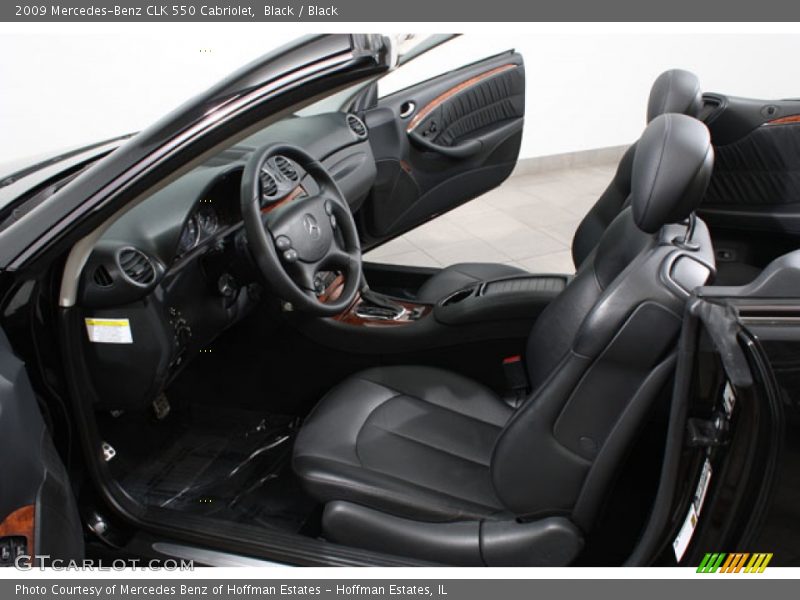 Black / Black 2009 Mercedes-Benz CLK 550 Cabriolet