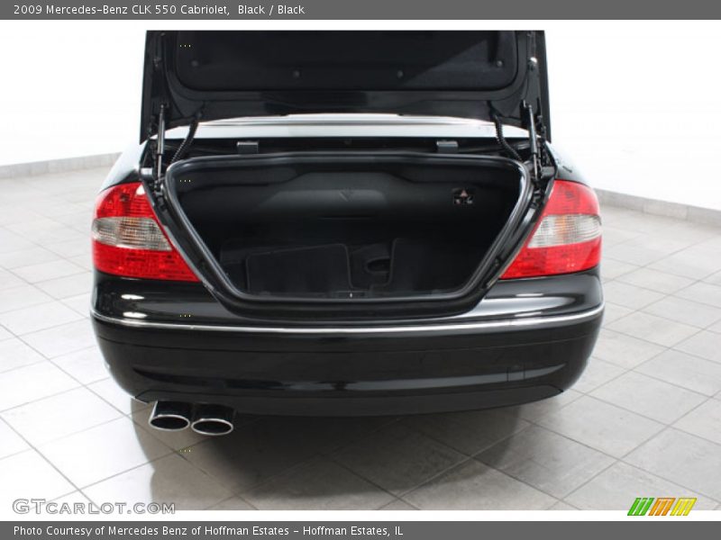 Black / Black 2009 Mercedes-Benz CLK 550 Cabriolet