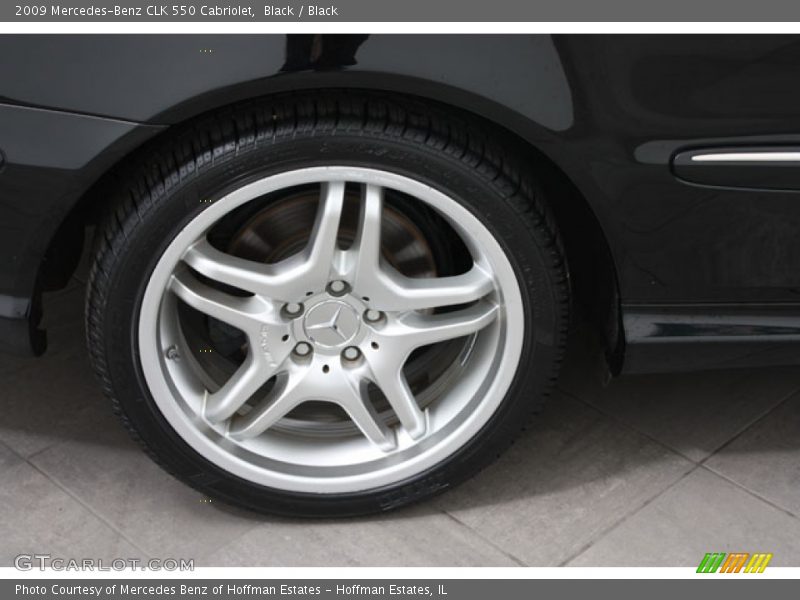 Black / Black 2009 Mercedes-Benz CLK 550 Cabriolet