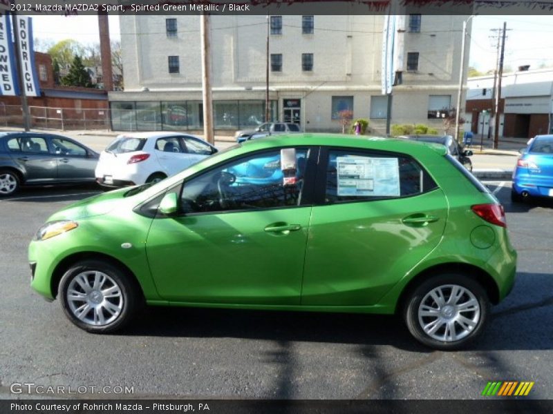 Spirted Green Metallic / Black 2012 Mazda MAZDA2 Sport