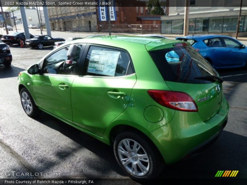 Spirted Green Metallic / Black 2012 Mazda MAZDA2 Sport