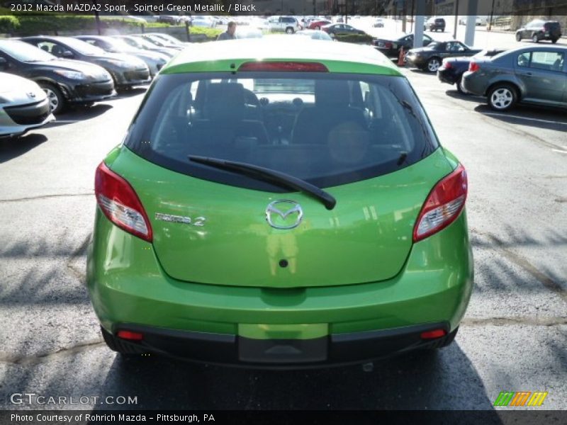 Spirted Green Metallic / Black 2012 Mazda MAZDA2 Sport