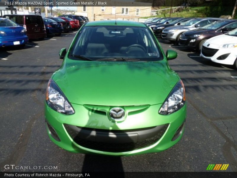 Spirted Green Metallic / Black 2012 Mazda MAZDA2 Sport