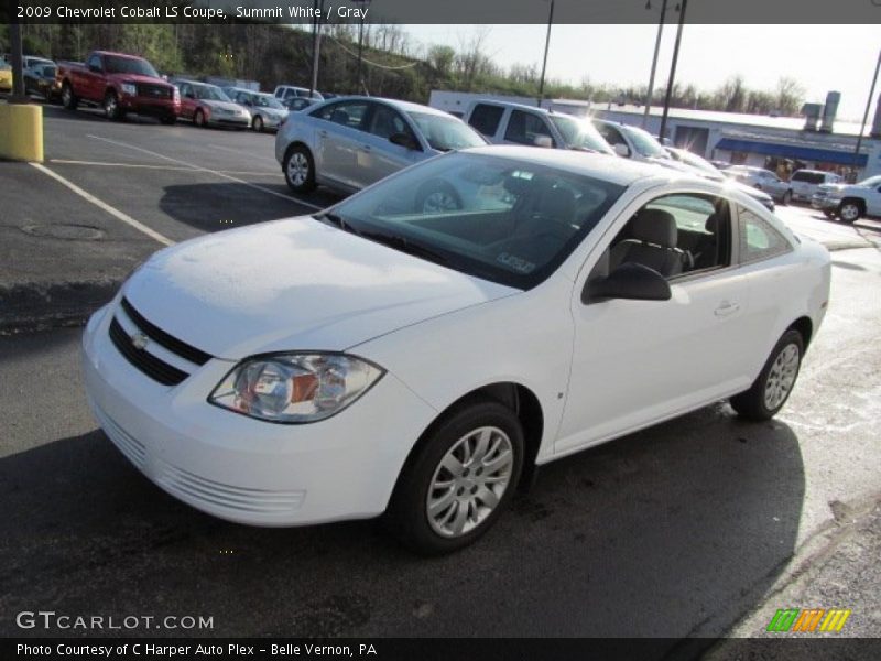 Summit White / Gray 2009 Chevrolet Cobalt LS Coupe