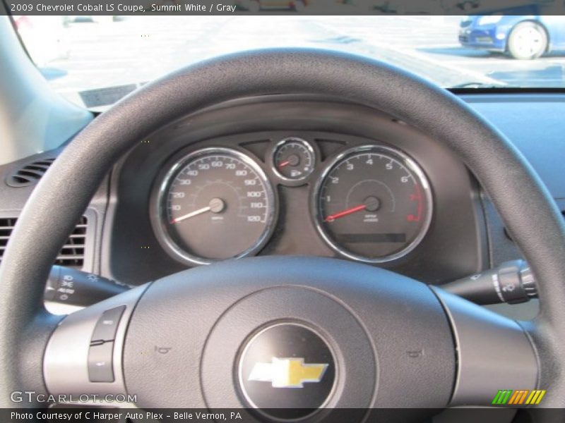 Summit White / Gray 2009 Chevrolet Cobalt LS Coupe