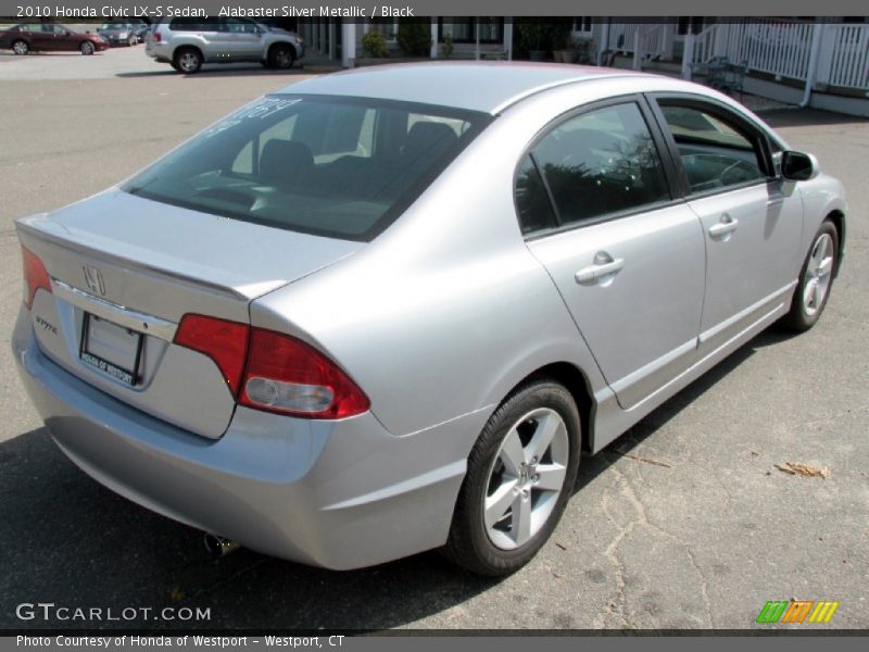 Alabaster Silver Metallic / Black 2010 Honda Civic LX-S Sedan