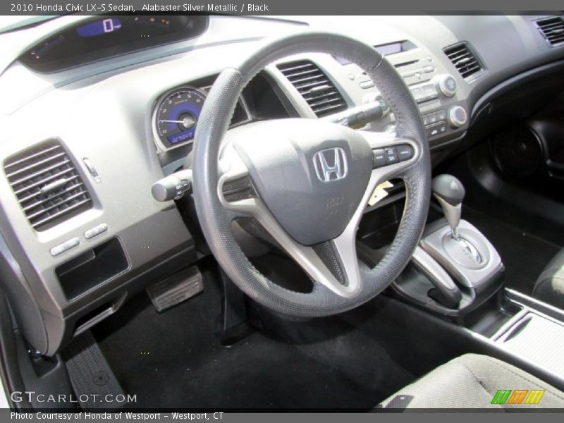 Alabaster Silver Metallic / Black 2010 Honda Civic LX-S Sedan
