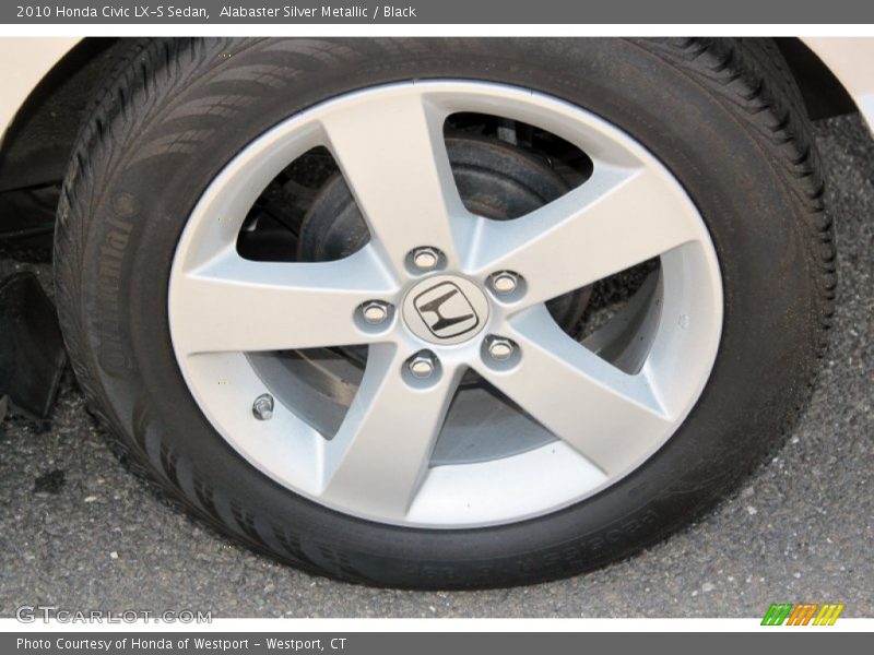 Alabaster Silver Metallic / Black 2010 Honda Civic LX-S Sedan