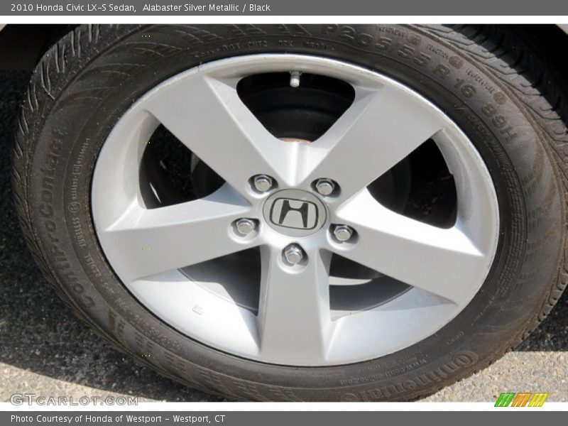 Alabaster Silver Metallic / Black 2010 Honda Civic LX-S Sedan