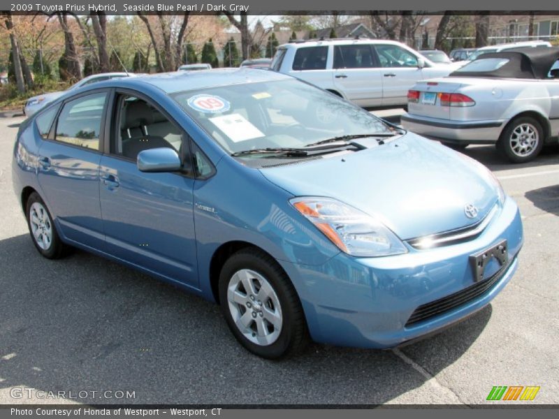Seaside Blue Pearl / Dark Gray 2009 Toyota Prius Hybrid