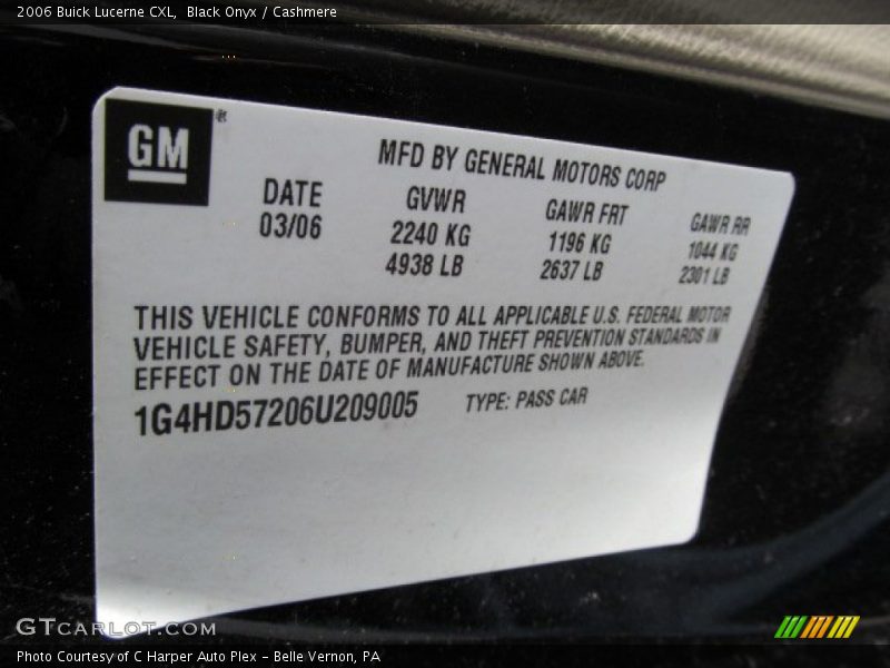 Black Onyx / Cashmere 2006 Buick Lucerne CXL