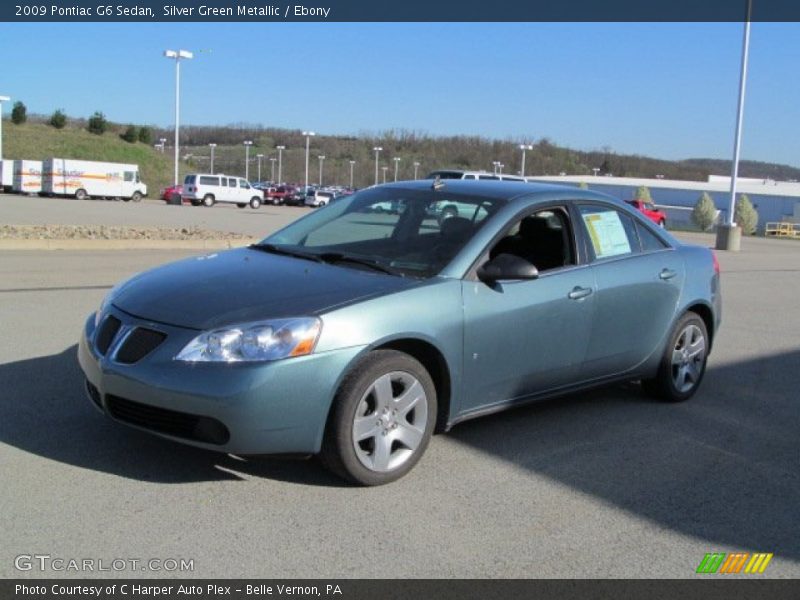 Silver Green Metallic / Ebony 2009 Pontiac G6 Sedan