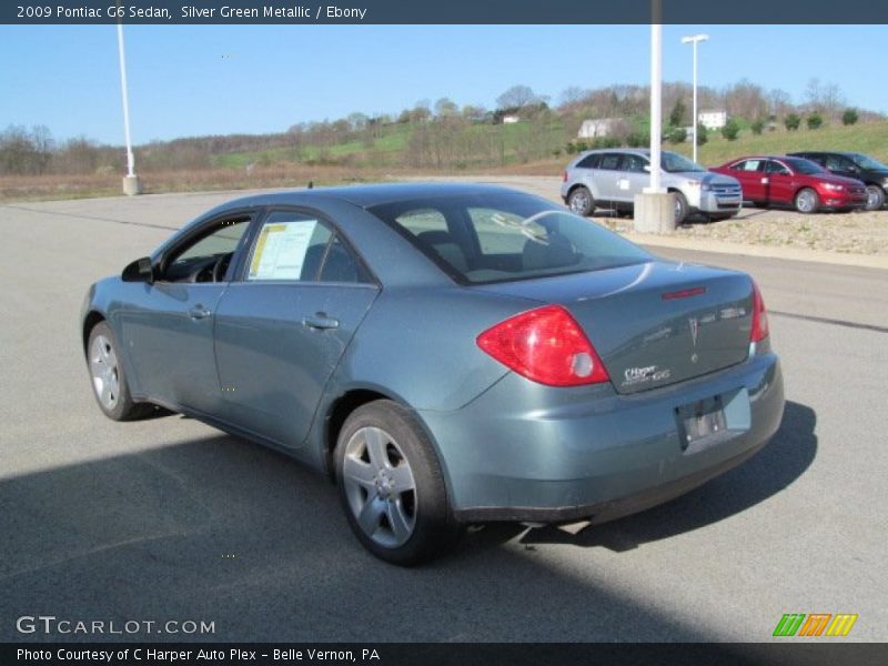Silver Green Metallic / Ebony 2009 Pontiac G6 Sedan