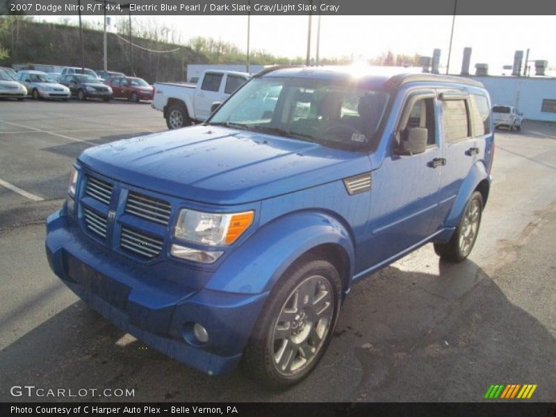Electric Blue Pearl / Dark Slate Gray/Light Slate Gray 2007 Dodge Nitro R/T 4x4