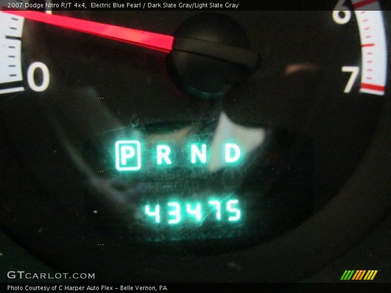 Electric Blue Pearl / Dark Slate Gray/Light Slate Gray 2007 Dodge Nitro R/T 4x4
