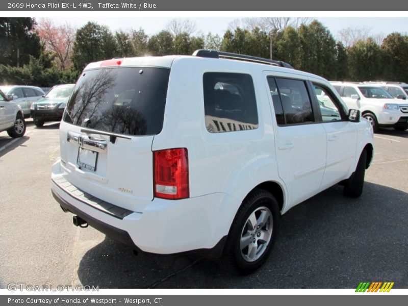 Taffeta White / Blue 2009 Honda Pilot EX-L 4WD