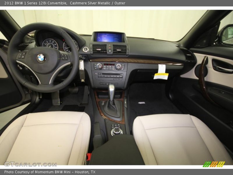 Cashmere Silver Metallic / Oyster 2012 BMW 1 Series 128i Convertible
