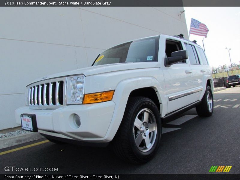 Stone White / Dark Slate Gray 2010 Jeep Commander Sport