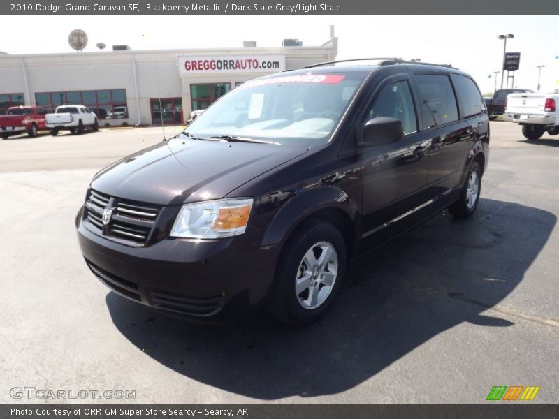 Blackberry Metallic / Dark Slate Gray/Light Shale 2010 Dodge Grand Caravan SE