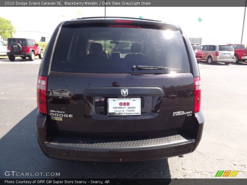 Blackberry Metallic / Dark Slate Gray/Light Shale 2010 Dodge Grand Caravan SE