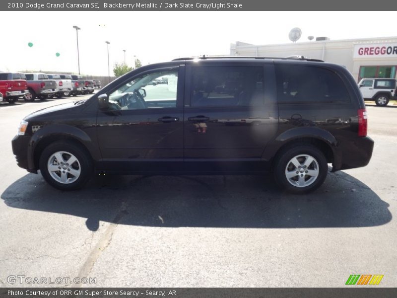 Blackberry Metallic / Dark Slate Gray/Light Shale 2010 Dodge Grand Caravan SE