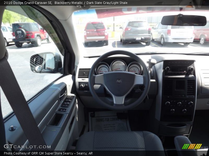 Blackberry Metallic / Dark Slate Gray/Light Shale 2010 Dodge Grand Caravan SE