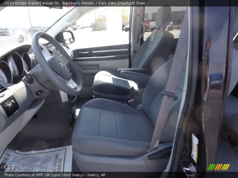 Blackberry Metallic / Dark Slate Gray/Light Shale 2010 Dodge Grand Caravan SE