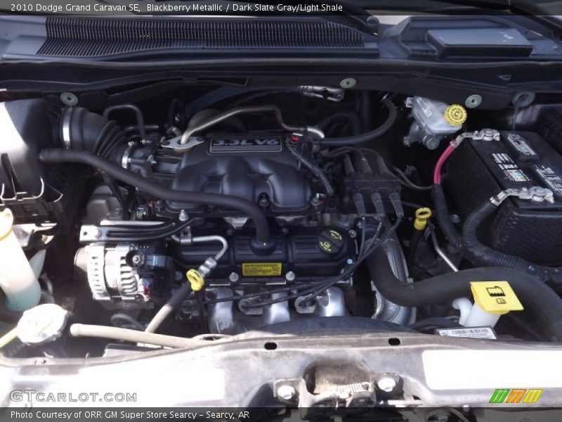 Blackberry Metallic / Dark Slate Gray/Light Shale 2010 Dodge Grand Caravan SE