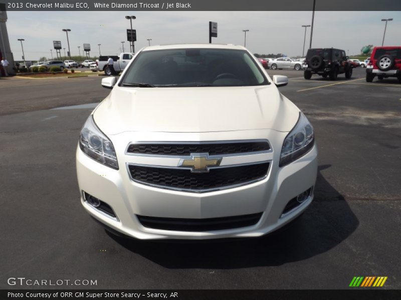 White Diamond Tricoat / Jet Black 2013 Chevrolet Malibu ECO