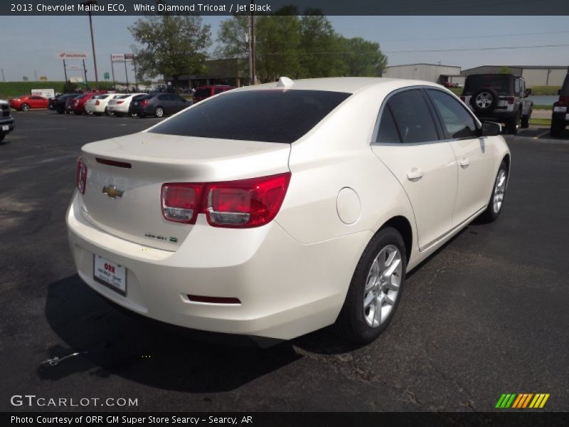 White Diamond Tricoat / Jet Black 2013 Chevrolet Malibu ECO