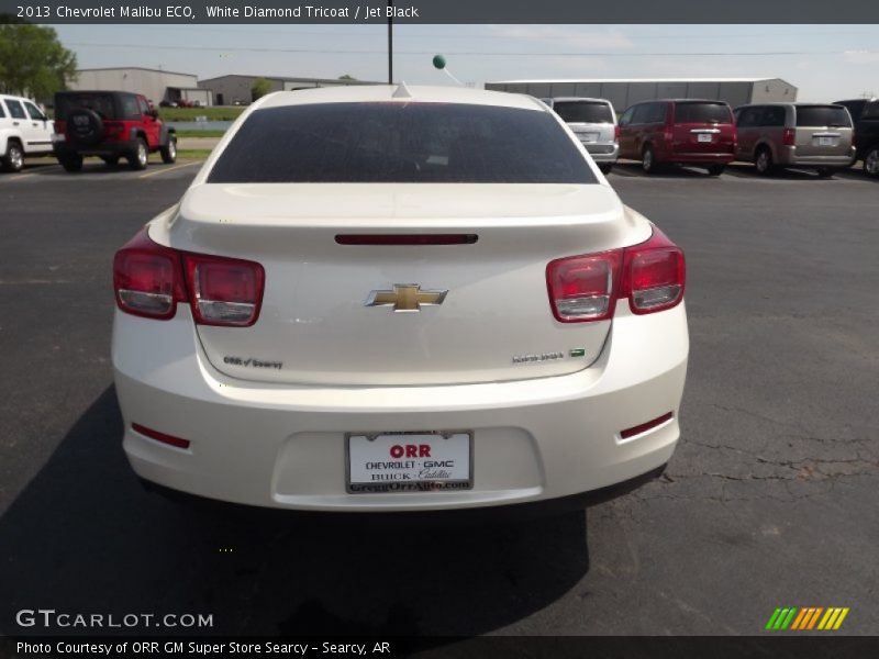 White Diamond Tricoat / Jet Black 2013 Chevrolet Malibu ECO