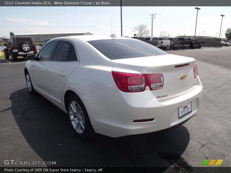 White Diamond Tricoat / Jet Black 2013 Chevrolet Malibu ECO