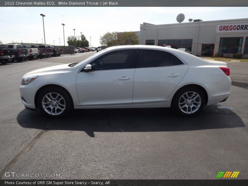 White Diamond Tricoat / Jet Black 2013 Chevrolet Malibu ECO