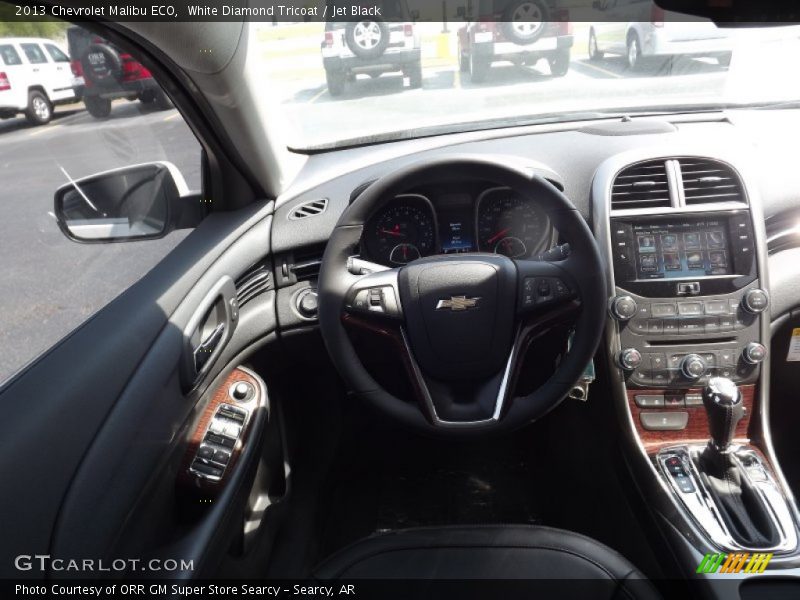 White Diamond Tricoat / Jet Black 2013 Chevrolet Malibu ECO
