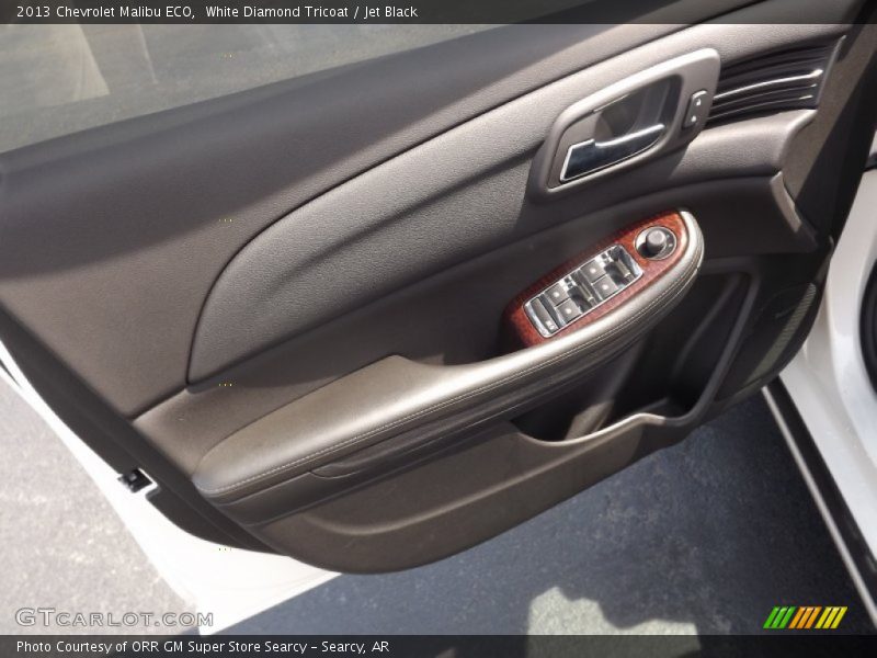 White Diamond Tricoat / Jet Black 2013 Chevrolet Malibu ECO