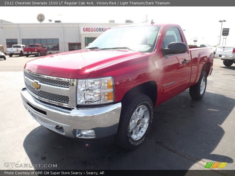 Victory Red / Light Titanium/Dark Titanium 2012 Chevrolet Silverado 1500 LT Regular Cab 4x4