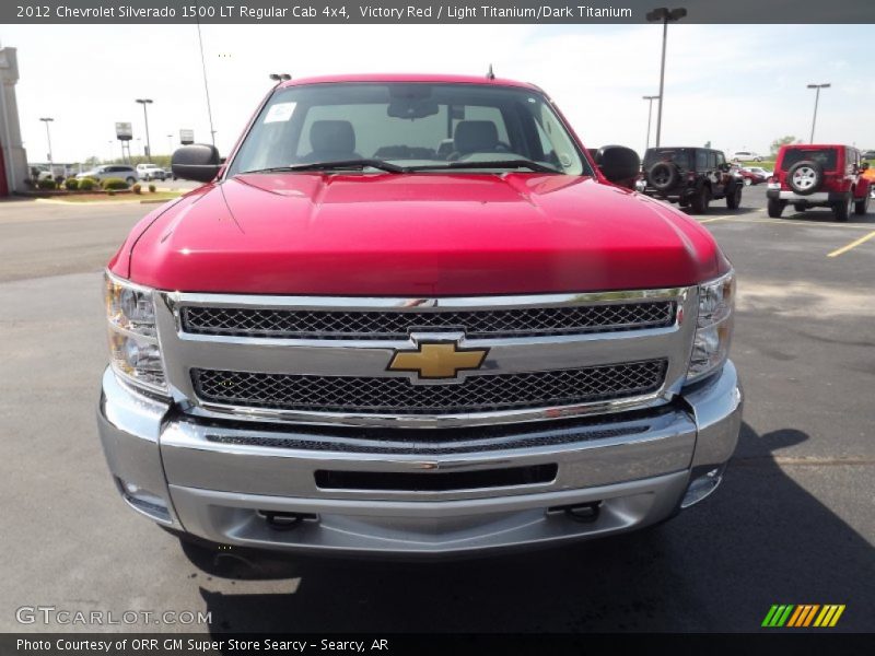 Victory Red / Light Titanium/Dark Titanium 2012 Chevrolet Silverado 1500 LT Regular Cab 4x4