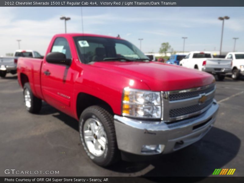 Victory Red / Light Titanium/Dark Titanium 2012 Chevrolet Silverado 1500 LT Regular Cab 4x4