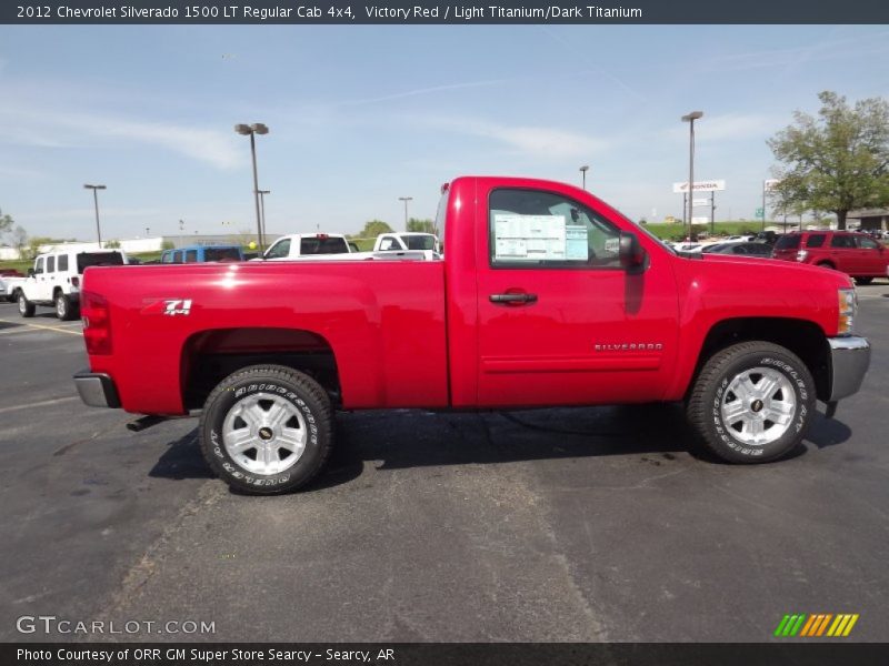 Victory Red / Light Titanium/Dark Titanium 2012 Chevrolet Silverado 1500 LT Regular Cab 4x4