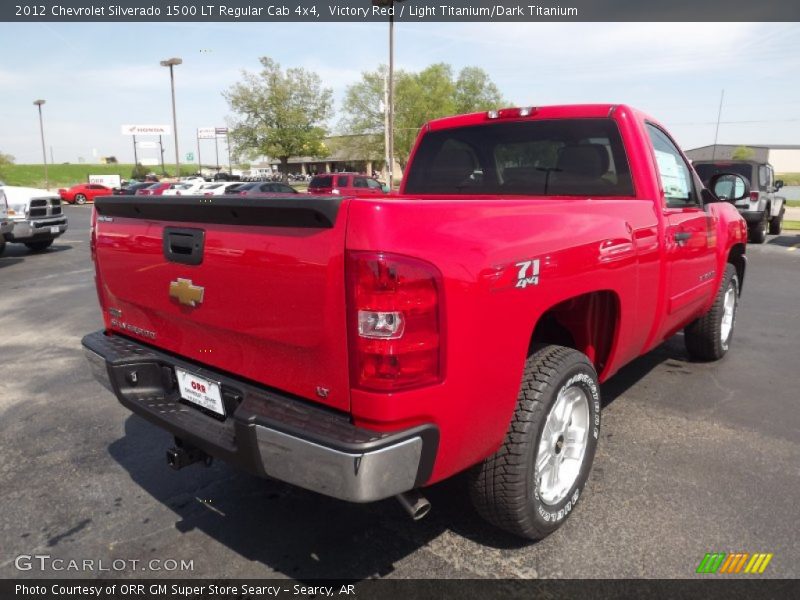 Victory Red / Light Titanium/Dark Titanium 2012 Chevrolet Silverado 1500 LT Regular Cab 4x4