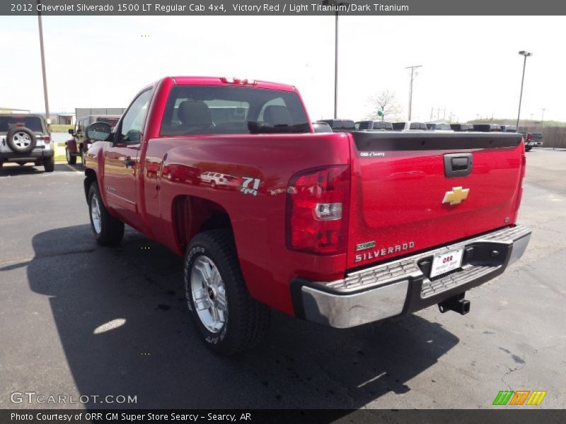 Victory Red / Light Titanium/Dark Titanium 2012 Chevrolet Silverado 1500 LT Regular Cab 4x4