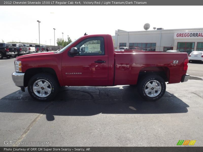 Victory Red / Light Titanium/Dark Titanium 2012 Chevrolet Silverado 1500 LT Regular Cab 4x4