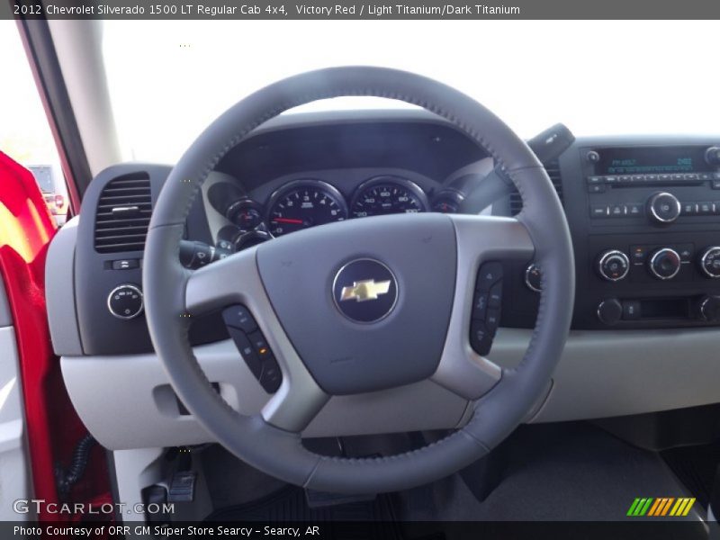 Victory Red / Light Titanium/Dark Titanium 2012 Chevrolet Silverado 1500 LT Regular Cab 4x4